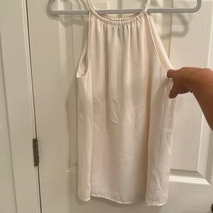 Banana Republic Cream High Neck Tank
